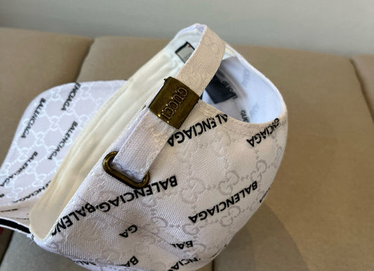 Balenciaga x Gucci | Hacker Project Monogram Baseball Cap | Beige, Black, Brown