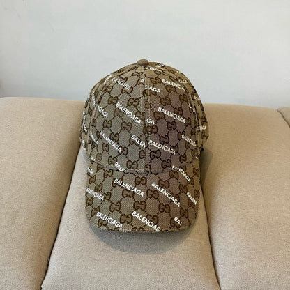 Balenciaga x Gucci | Hacker Project Monogram Baseball Cap | Beige, Black, Brown