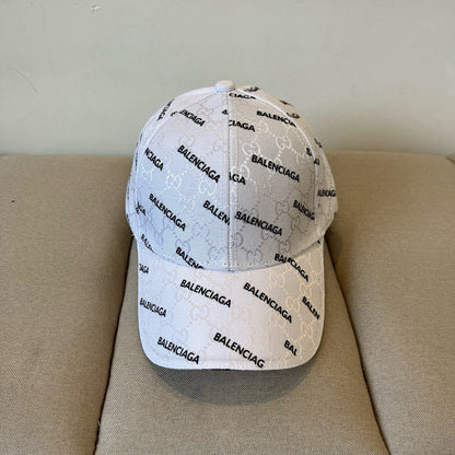 Balenciaga x Gucci | Hacker Project Monogram Baseball Cap | Beige, Black, Brown
