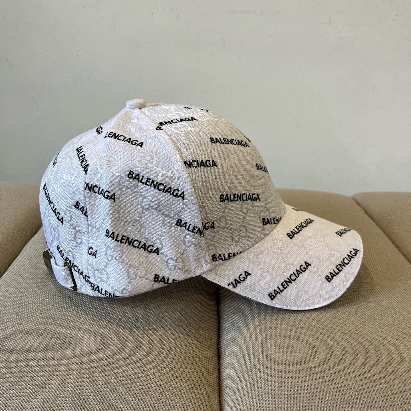 Balenciaga x Gucci | Hacker Project Monogram Baseball Cap | Beige, Black, Brown