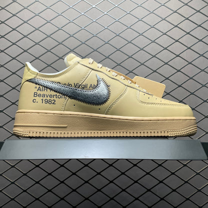 Nike Air Force 1 Low x Off-White | Beige & Metallic Silver