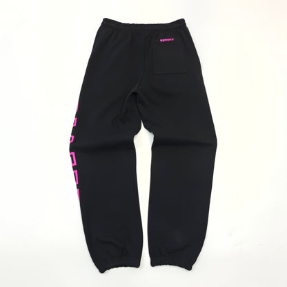 Sp5der | Arachnophobia Tracksuit | Hoodie + Sweat pants|  Black/Pink (Full Set)