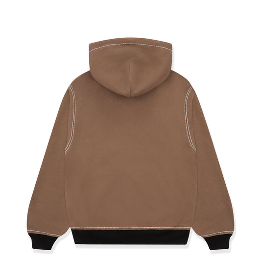 Sp5der T&F Zip Hoodie | Brown/Red