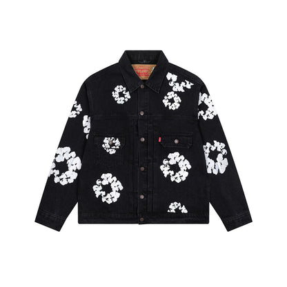 Denim Tears | Cotton Wreath Denim Jacket | Multiple Washes
