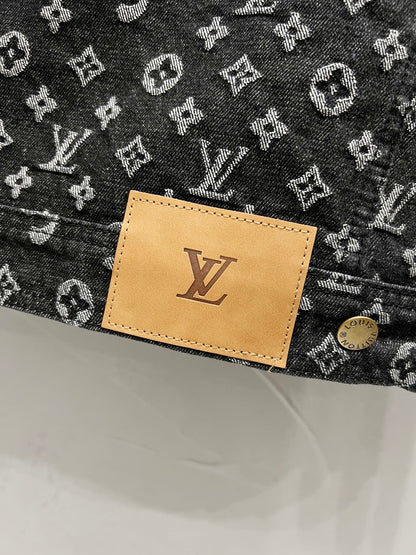 Supreme x Louis Vuitton | RARE 2017 DEADSTOCK | Monogram Denim Jacket | Black