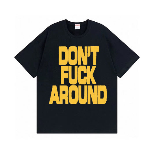 Supreme | Don’t Fuck Around Tee | Black/Blue/White/Grey