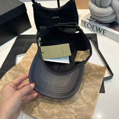 Gucci | Monogram Jacquard Baseball Cap | Black
