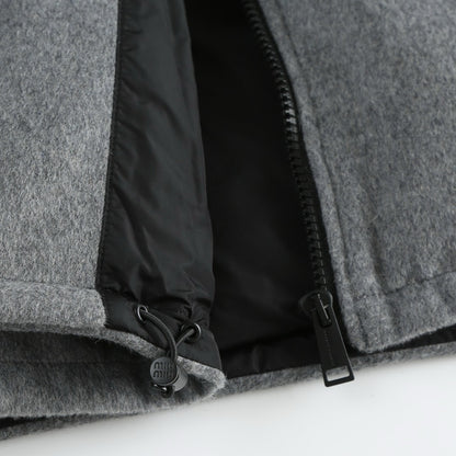 Miu Miu | Fleece Down Jacket | Marble Gray