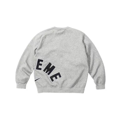 Supreme x Nike | Arc Logo Crewneck Sweatshirt | Black or Grey - QUICK SHIP