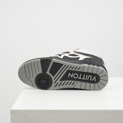 Louis Vuitton | Skate Sneaker Black & White Monogram Flower
