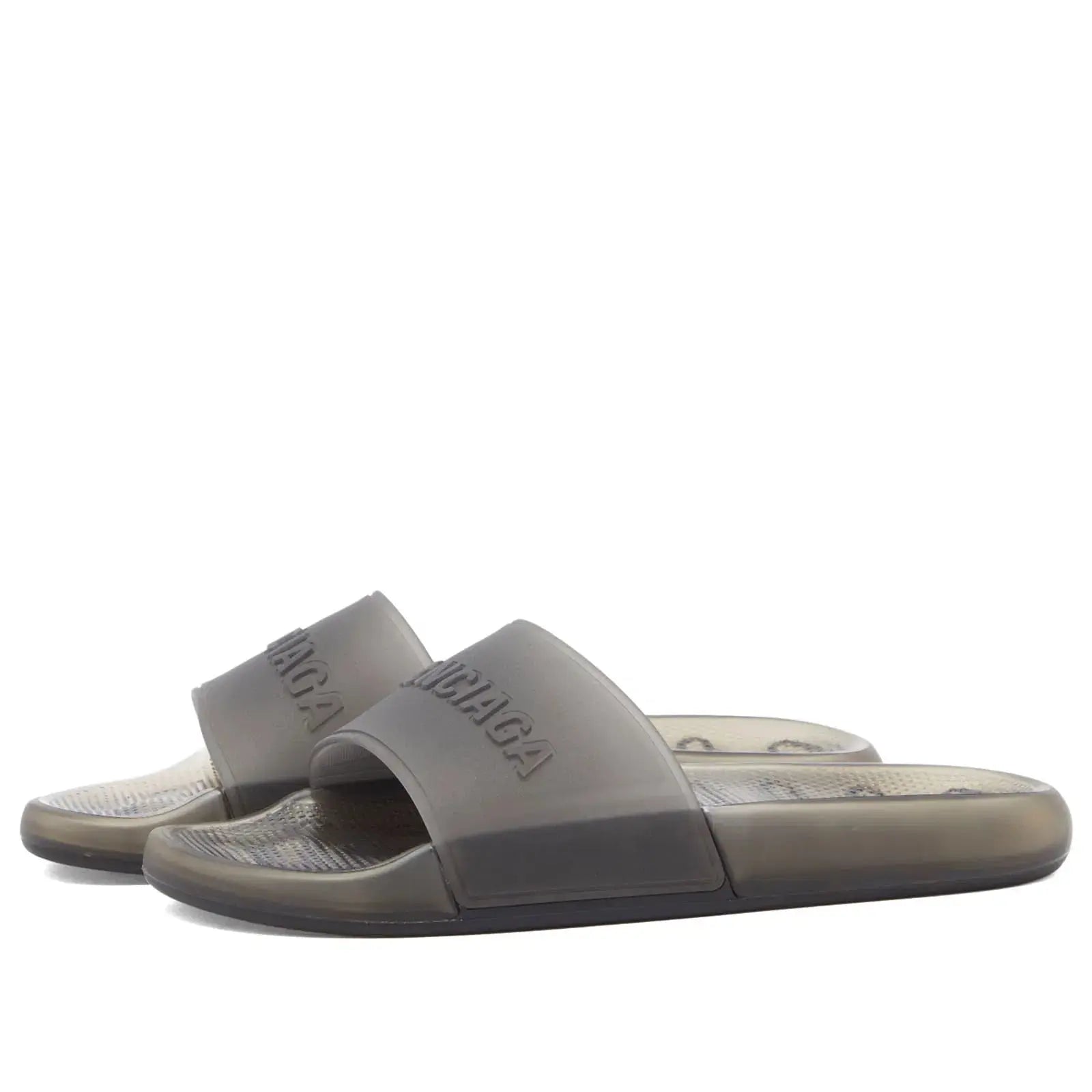 Balenciaga | Transparent Jelly Slides – Bold Color Pop Edition - Pink / Blue / Grey Balenciaga