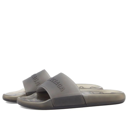 Balenciaga | Transparent Jelly Slides – Bold Color Pop Edition - Pink / Blue / Grey Balenciaga