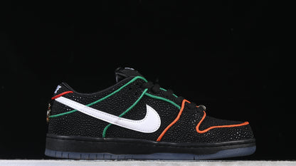 Nike SB Dunk Low | Bronx Girls Skate Black Multi-Color Stitch