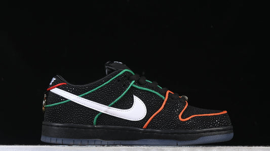 Nike SB Dunk Low | Bronx Girls Skate Black Multi-Color Stitch