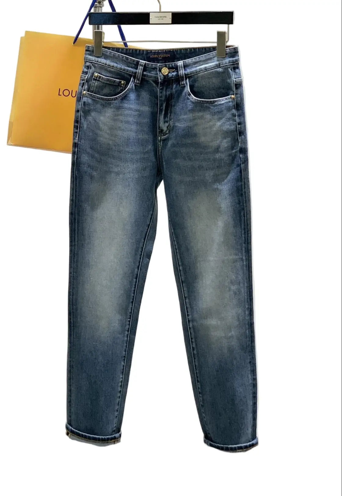 Louis Vuitton | Monogram Patchwork Denim Jeans Blue Louis Vuitton