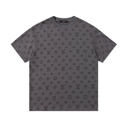 Louis Vuitton | Monogram Jacquard Knit Tee | Black / Grey / White | Oversized Louis Vuitton