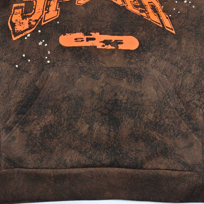 Sp5der | ComplexCon Exclusive Hoodie | Brown/Orange