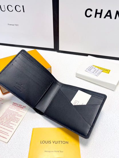 Louis Vuitton | Monogram Shadow Wallet | Black Embossed Leather