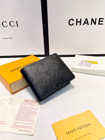 Louis Vuitton | Monogram Shadow Wallet | Black Embossed Leather