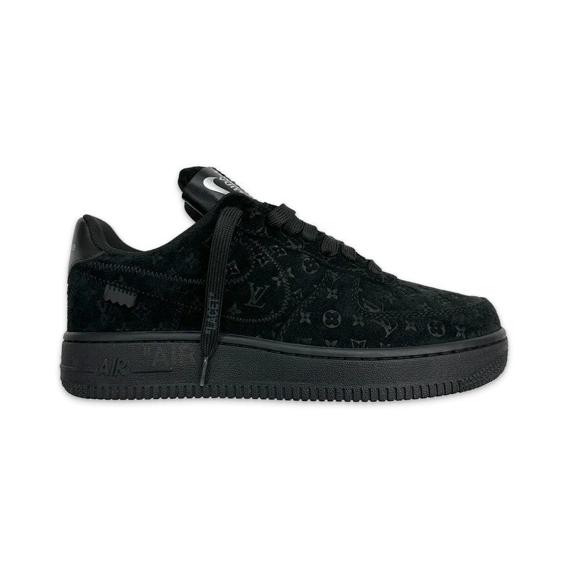 Louis Vuitton x Nike | Air Force 1 Low | Triple Black Monogram Suede
