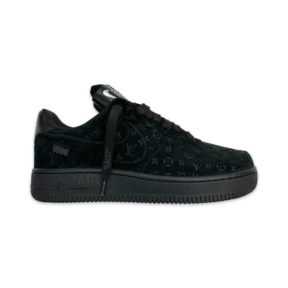 Louis Vuitton x Nike | Air Force 1 Low | Triple Black Monogram Suede