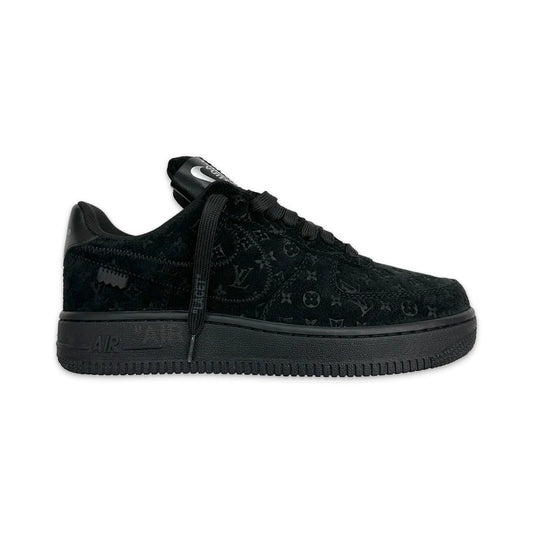 Louis Vuitton x Nike | Air Force 1 Low | Triple Black Monogram Suede