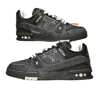 Louis Vuitton | Trainer Sneaker | Black Monogram Denim