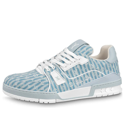 Louis Vuitton | LV Trainer Sneaker Blue Stripes with Monogram