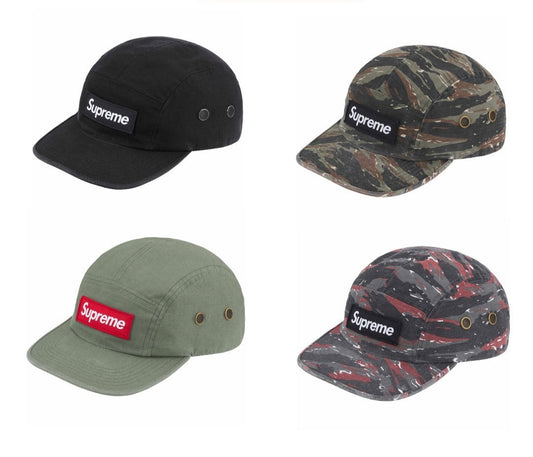 Supreme | 5-Panel Camp Cap | Black, Camo, Olive, Red Camo