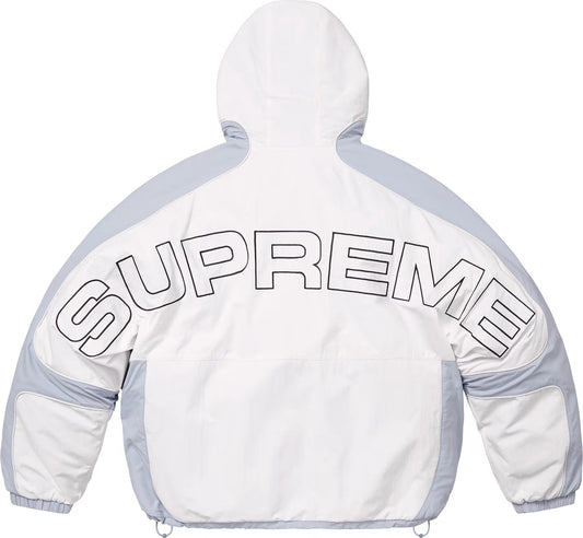 Supreme | Faux Fur Reversible Hooded Track Jacket White Leopard